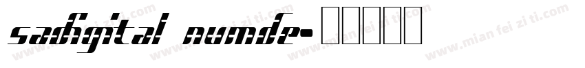 sadigital numde字体转换
